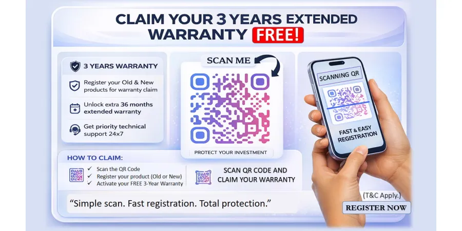 How to Claim 3 Years Extended Warranty on SOLID Products ?